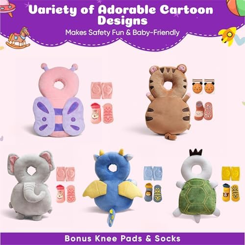Turtle baby head protector backpack accessories