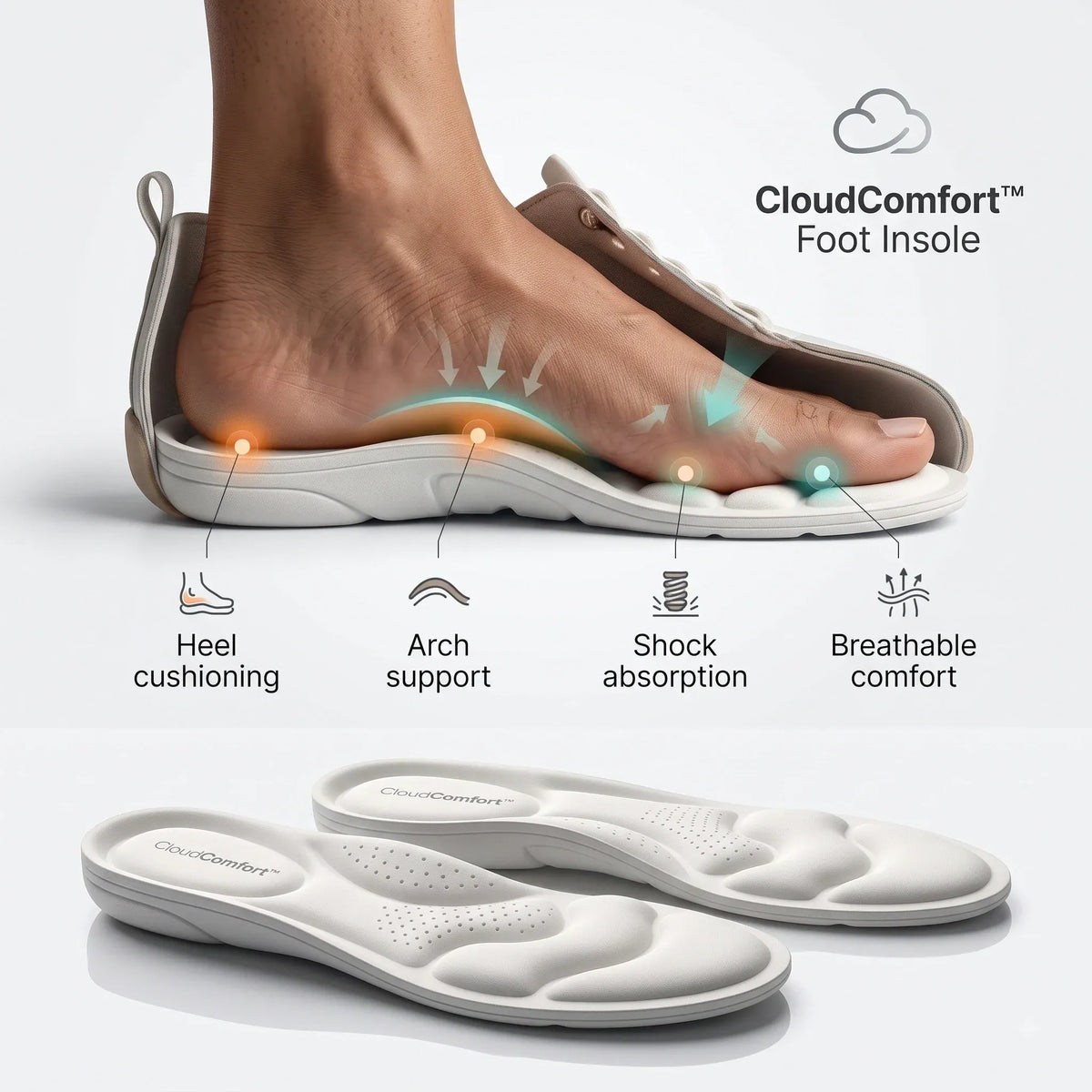 ShopCubsy™ — Shoe Insoles | Lightweight Memory Foam | Arch Support